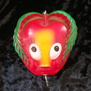 Vintage 1970s Miller studio chalkware apple